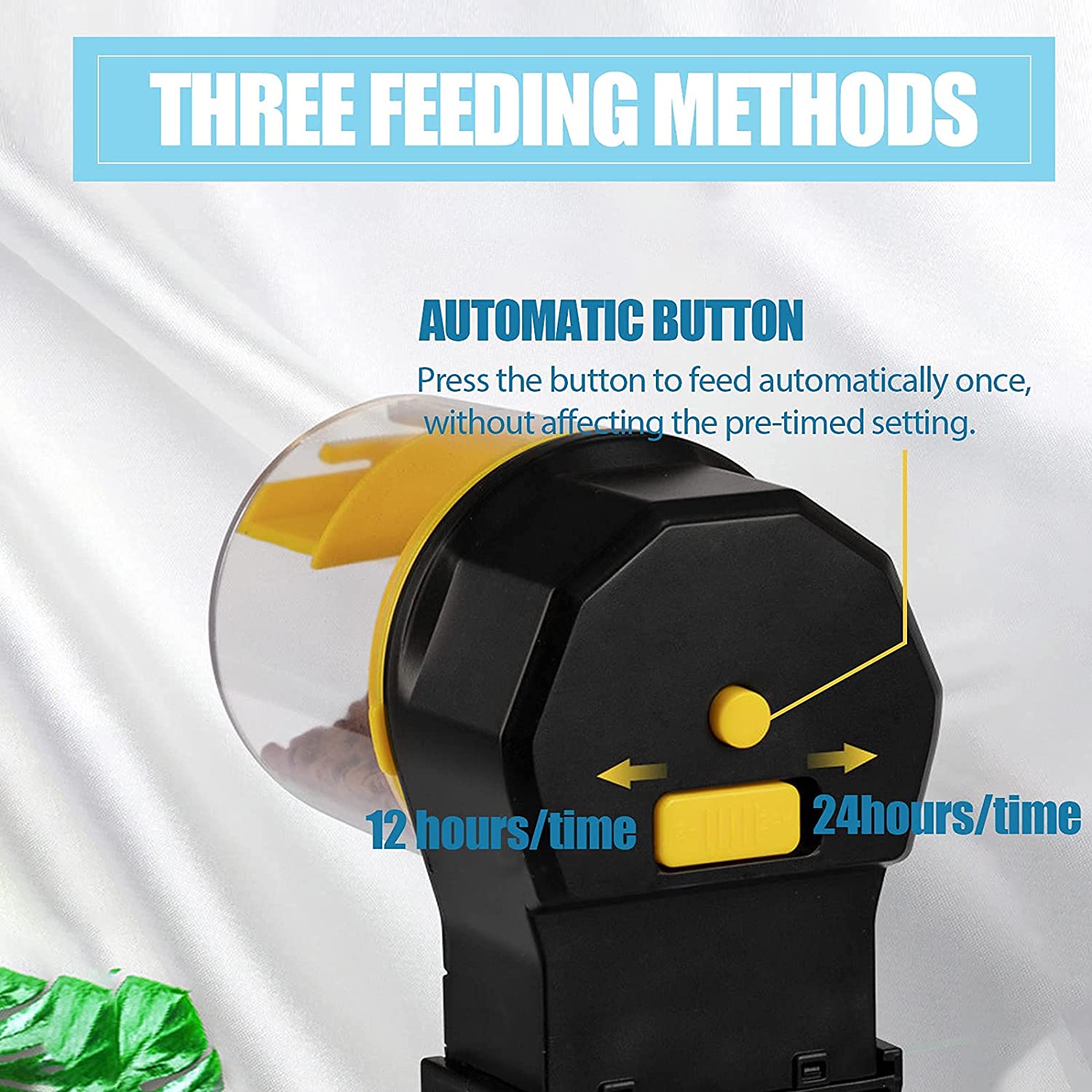 Qpets Duble Fish Feeder Box Aquarium Automatic Fish Feeder Auto Fish Food Dispenser for Aquarium Food Tank Feeder Timer Aquarium Food Feeder Feeding Timer Fish Tank Dispenser Qpets Duble Fish Feeder Box Aquarium Automatic Fish Feeder Auto Fish Food Dispenser for Aquarium Food Tank Feeder Timer Aquarium Food Feeder Feeding Timer Fish Tank Dispenser